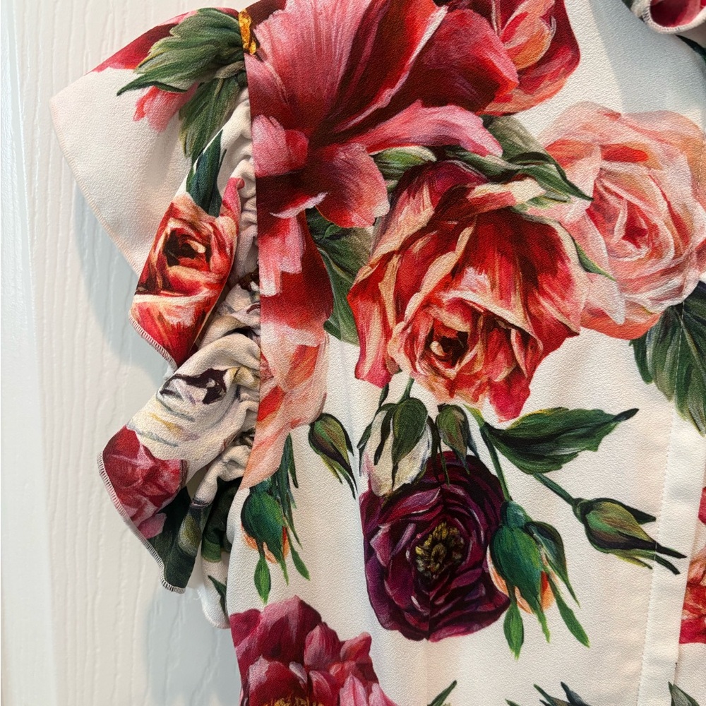 Dolce & Gabbana Multicolor Floral Mini Dress - Picture 7 of 9